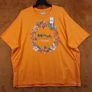 AGTAWH All Good Things Shirt Mens XXL Orange Floral Le Fleur Graphic Tee T-Shirt